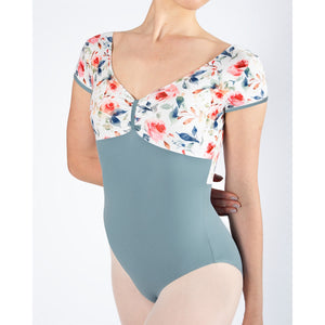 Energetiks Alexandra Cap Sleeve Leotard | Stone Blue