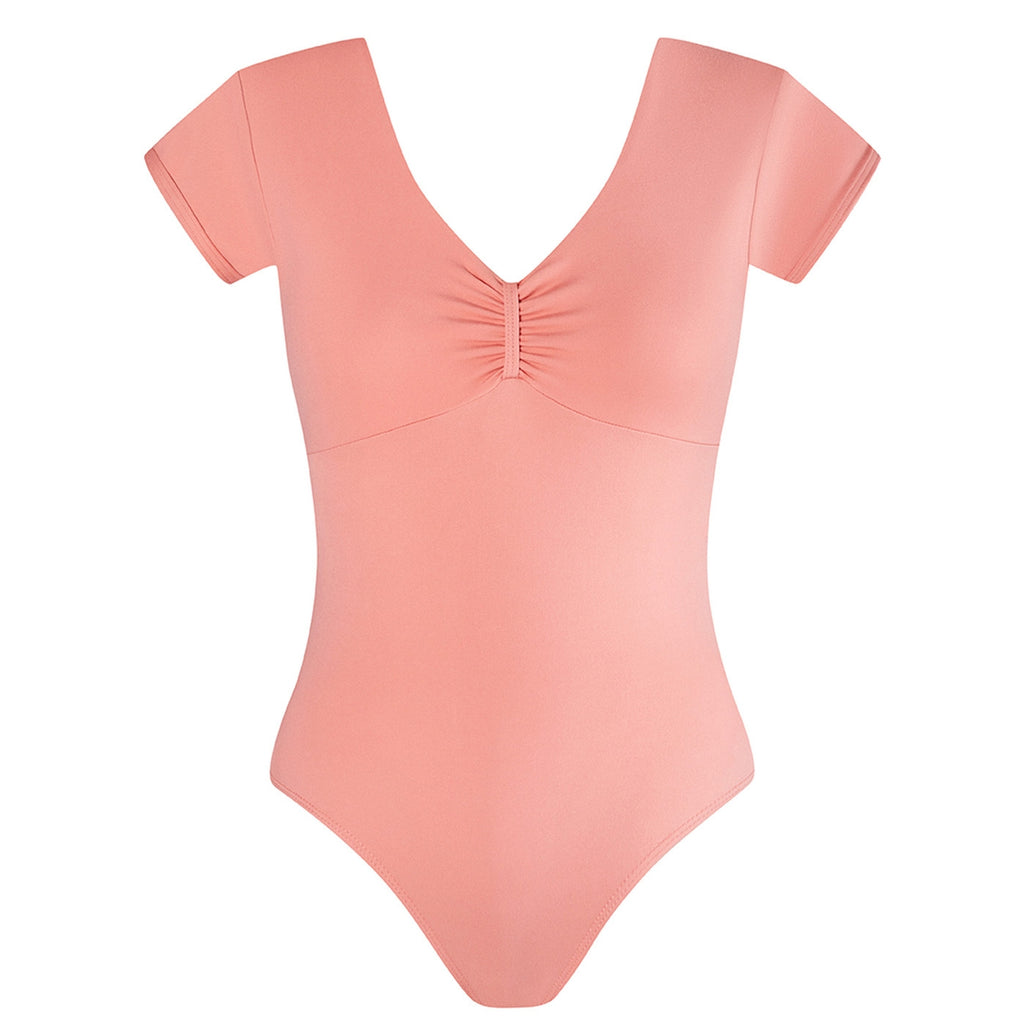 Energetiks Alexandra Cap Sleeve Leotard | Coral Haze