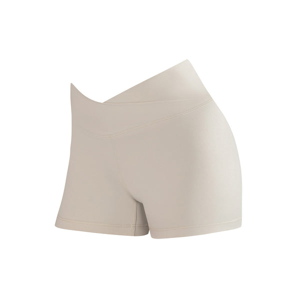 Beige dance shorts on a white background | Dancewear Nation Australia