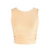 Energetiks Madison Gather Crop Singlet | Orange Sherbert