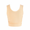 Energetiks Madison Gather Crop Singlet | Orange Sherbert