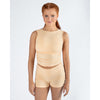 Energetiks Madison Gather Crop Singlet | Orange Sherbert