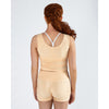 Energetiks Madison Gather Crop Singlet | Orange Sherbert