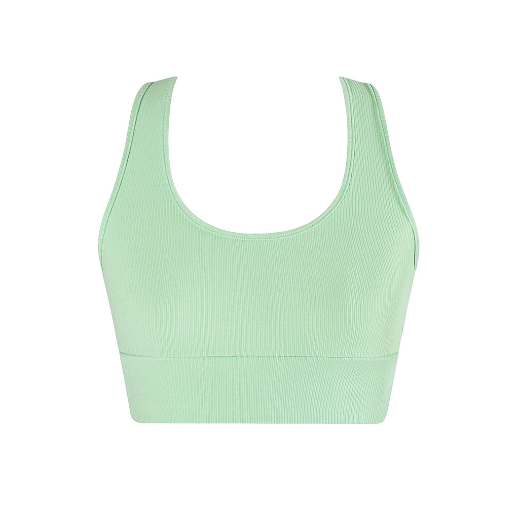 Energetiks Eve Rib Crop | Green Apple