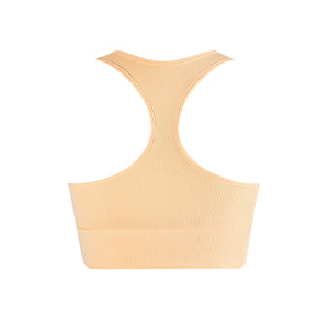 Energetiks Eve Rib Crop | Orange Sherbert