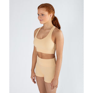 Energetiks Eve Rib Crop | Orange Sherbert