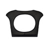 Energetiks Ashi Crop Top | Black Mesh