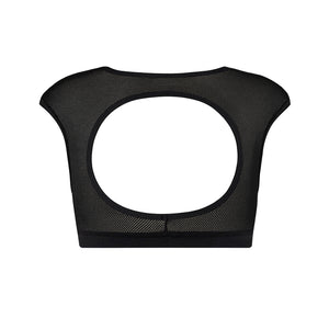 Energetiks Ashi Crop Top | Black Mesh