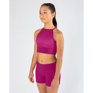 Energetiks Tora Crop Top | Mulberry
