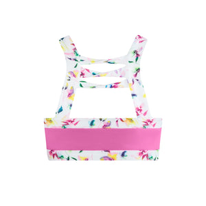 Energetiks Remi Twist Crop Top | Pink Blossom