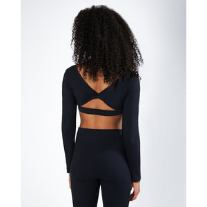 Energetiks Avery Long Sleeve Crop | Black