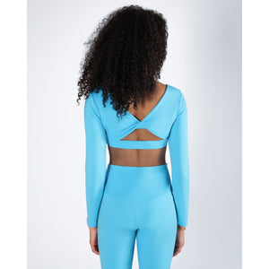 Energetiks Avery Long Sleeve Crop | Sky Blue