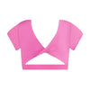 Energetiks Avery Cap Sleeve Crop | Pink Blossom