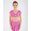 Energetiks Avery Cap Sleeve Crop | Pink Blossom