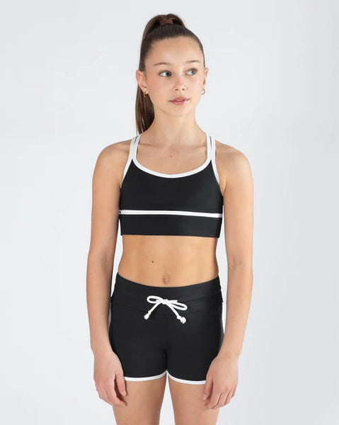 Black and white activewear set teen