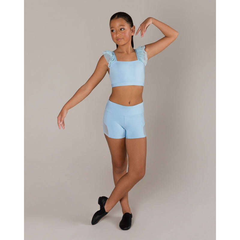 Energetiks Ruby Mesh Crop | Baby Blue (Child)