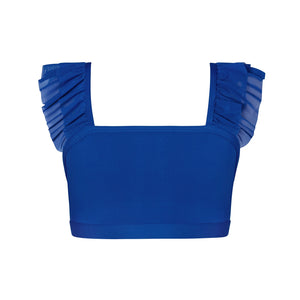 Energetiks Ruby Mesh Crop | Cobalt (Child)