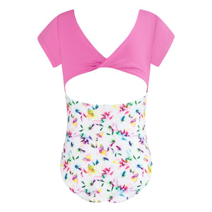 Energetiks Avery Cap Sleeve Leotard | Bloom