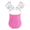 Energetiks Avery Cap Sleeve Leotard | Pink Blossom