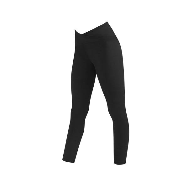 Black leggings on a white background