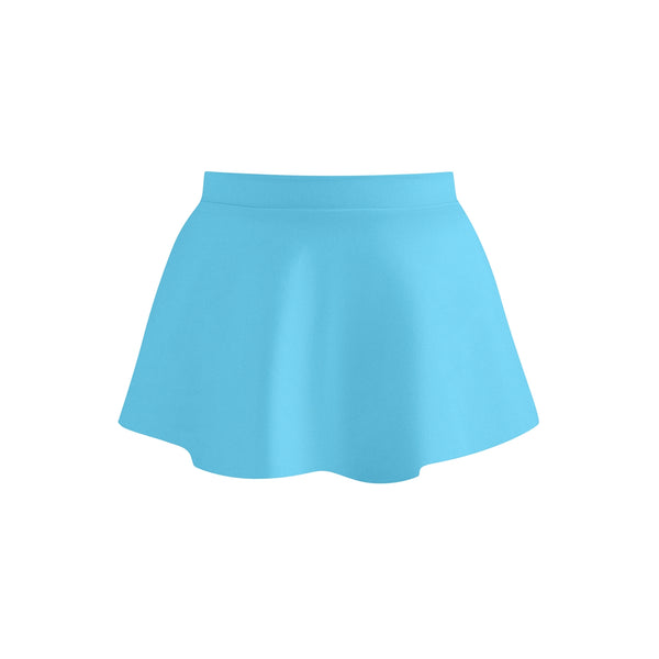 Light blue skirt on a white background