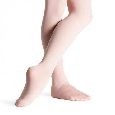 Person wearing footed ballet tights on a white background | Dancewear Nation Australia