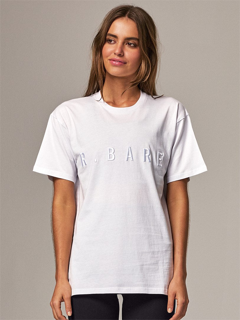 Running Bare Hollywood 90's Tee | White (Adult)