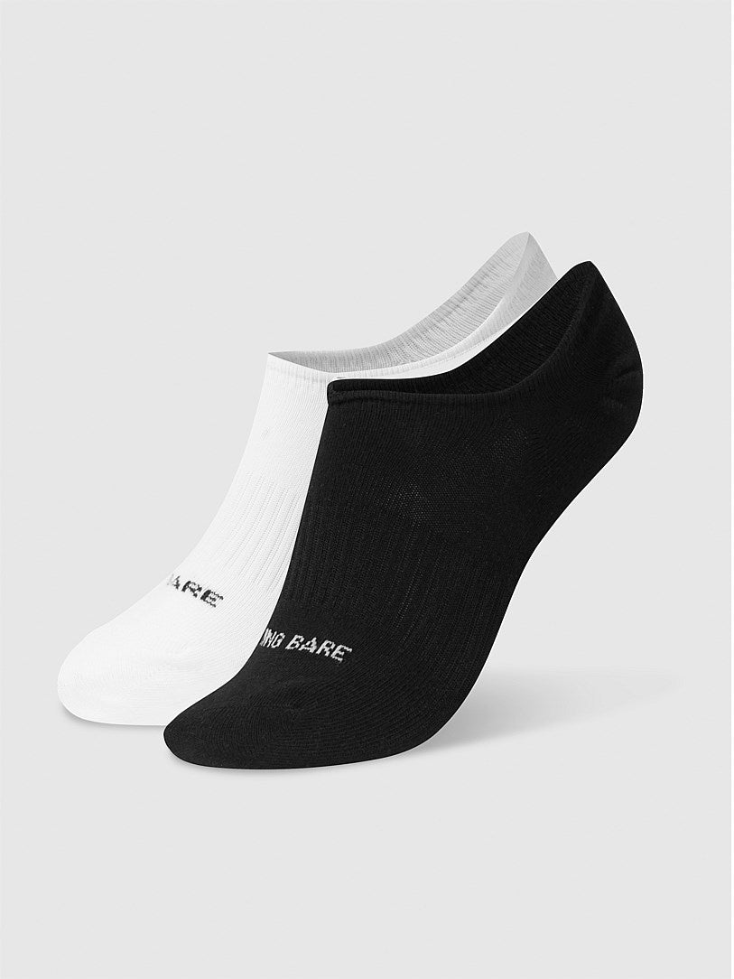 Running Bare Invisible Bear Twin Pack Socks