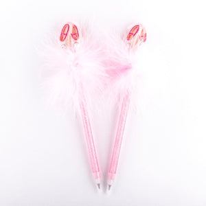 Ballet Shoe Fluffy Pens | Dancewear Nation Australia