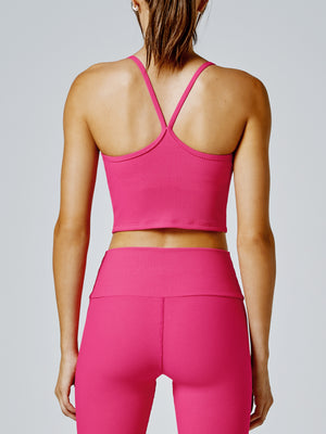 Dharma Rib Sports Bra - Rosa