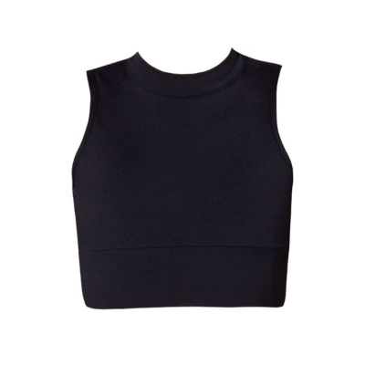 Black Dance Crop Top