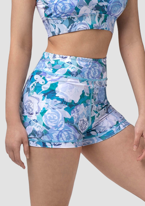 Uactiv Rosette Shorts - Blue Roses