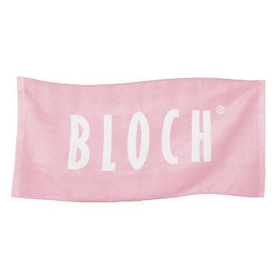 Bloch Logo Towel With Zip Pouch - French Rose | Dancewear Nation Australia