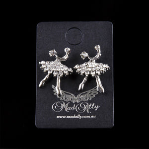 Mad Ally Diamante Ballerina Earrings