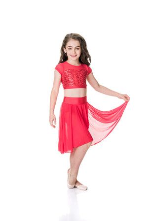 Attitude Sequin Crop Top | Dancewear Nation Australia