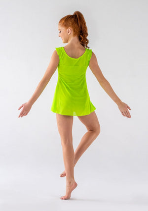 Studio 7 Mesh Slip Dress | Neon Green