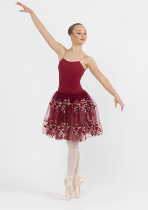 Studio 7 Floral Romance Tutu | Burgundy