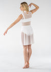 Studio 7 Mesh Performance Dress | White