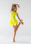 Studio 7 Mesh Slip Dress | Neon Yellow