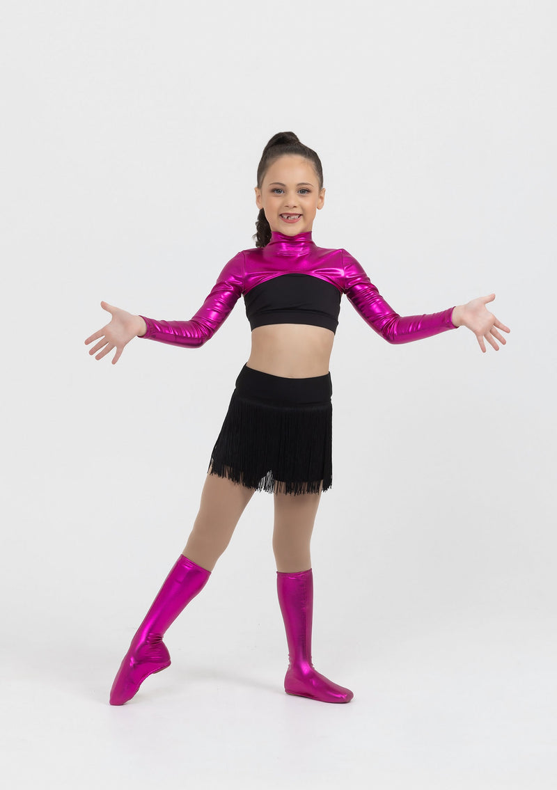 Studio 7 Metallic Shrug | Hot Pink