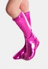 Studio 7 Spats | Metallic Hot Pink