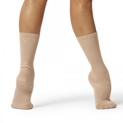 BLOCHSOX Dance Sock, colour tan, dancer displaying fit and design| Dancewear Nation Australia