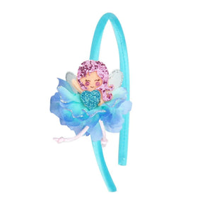 Pink Poppy Glitter Flower Fairy Headband