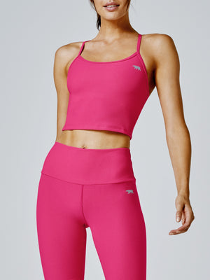 Dharma Rib Sports Bra - Rosa